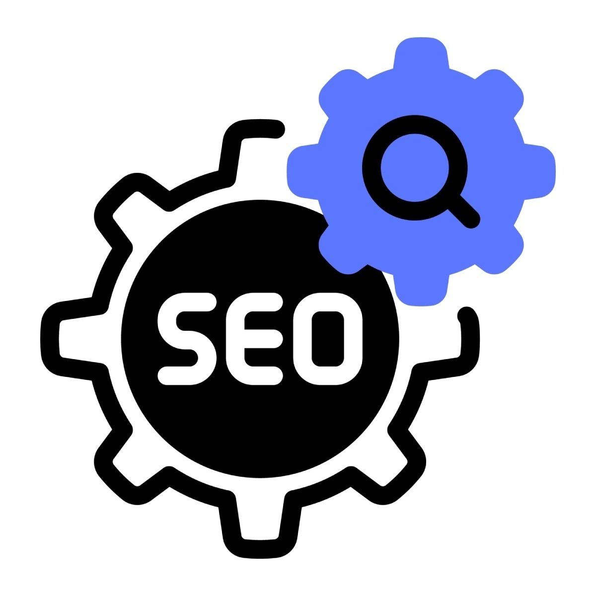 image of some gears with the text "SEO" inside 